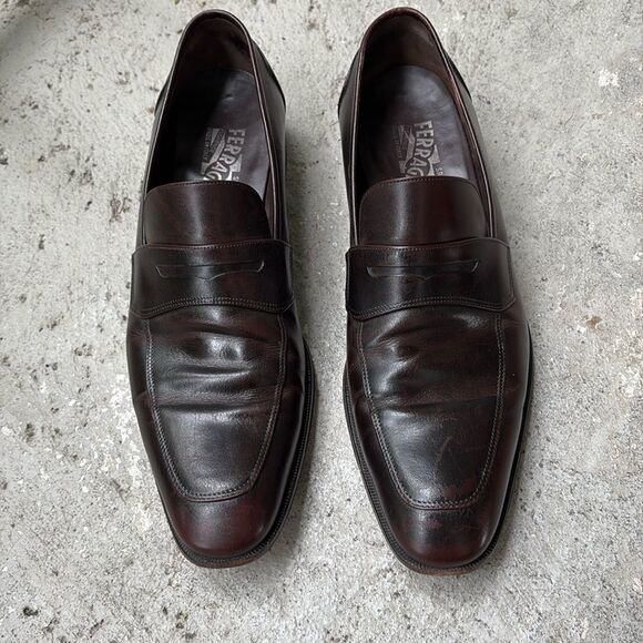 Ferragamo Loafers mahogany color